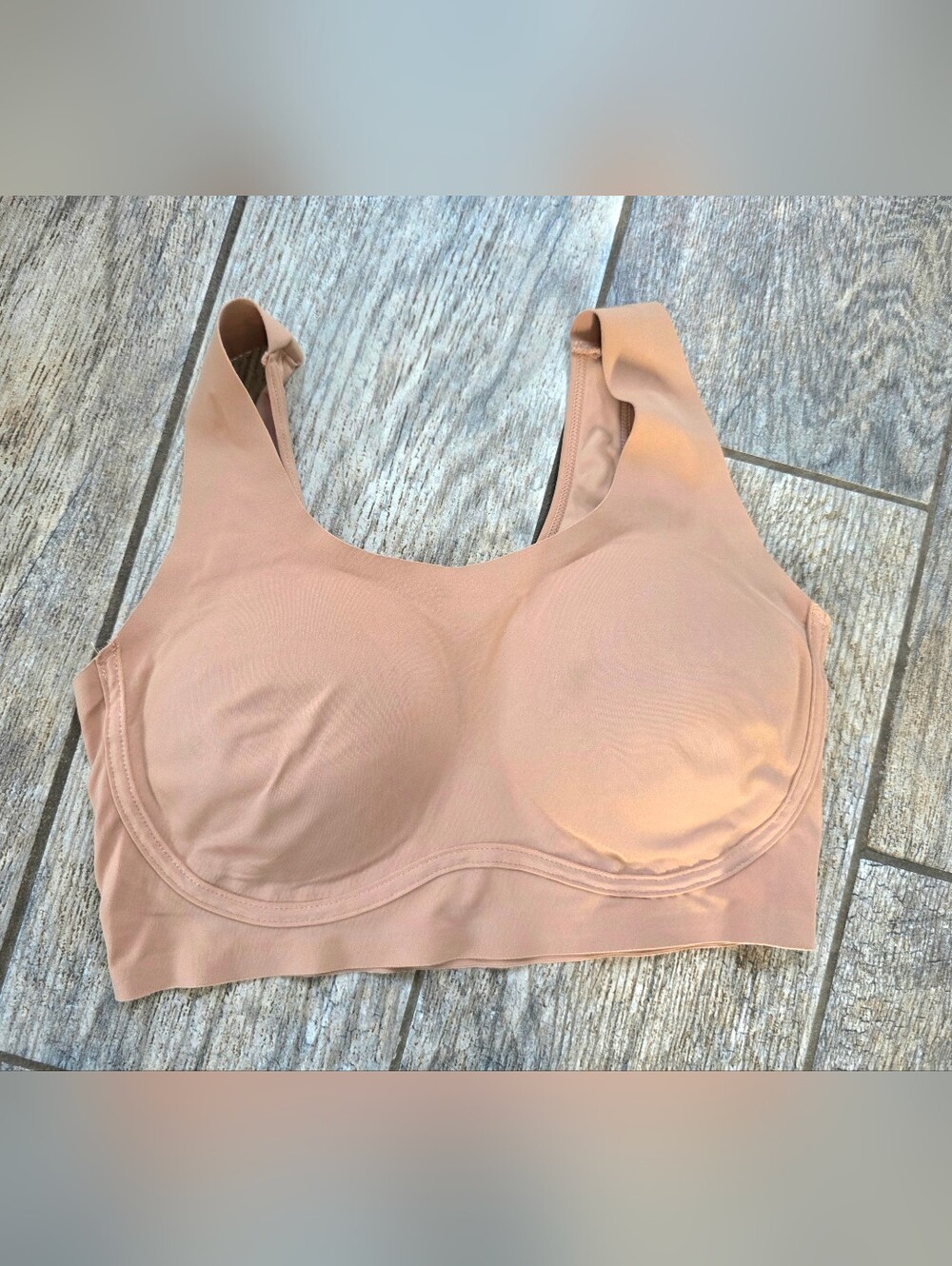 True & Co Seamlesd Padded Body Lift Bralette Bra Sz Small